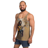 Close-up of Sonic Serenade Tank Top fabric detail